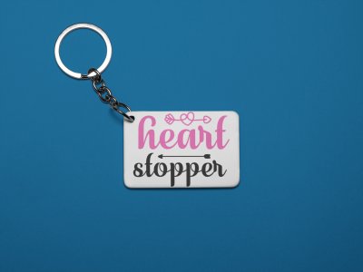 Heart Stopper-White -Valentine's Special Keychains(Pack Of 2)