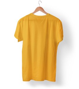 Big Strawberry Printed On Printed Yellow T-Shirts