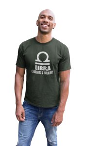 Libra, charming nad harmony (Green T) - Printed Zodiac Sign Tshirts - Made especially for astrology lovers people