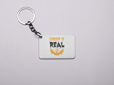 Creep it real Spider Web-Printed Acrylic Keychains(Pack Of 2)