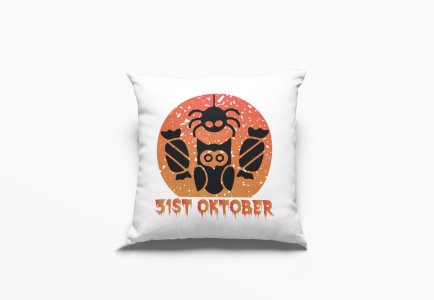 31st Oktober-Halloween Theme Pillow Covers (Pack Of 2)