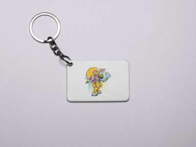Demon Kid-Printed Acrylic Keychains(Pack Of 2)