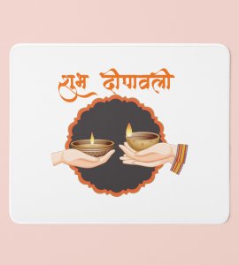 Subh Dipavali Mouse Pad - Festive Greetings in Marathi