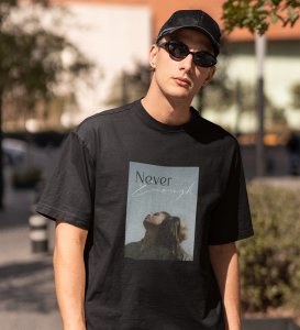 Inadequate, City Lights Collection: Black Front Graphic Oversized Tee - Men's Style Defined