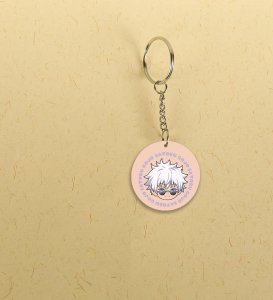 Dynamic Gojo Satoru Master of Jujutsu Kaisen Anime Printed Keychain Pack Of