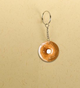 Yummy Donut Look Printed Round Keychain Pack of 2