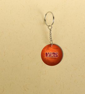 Futuristic Mars Space Theme Printed Keychain Pack of 2