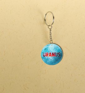 Contemporary Uranus Space Theme Printed Keychain Pack of 2