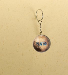 Fun and Catchy pLUTO Printed Keychain Pack of 2