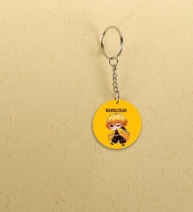 Adorable Shock: Printed Round Anime Keychains Pack of 2