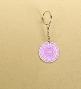 Eternal Balance: Printed Round Keychains Pack of 2