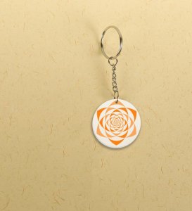 Timeless Mandala: Printed Round Keychains Pack of 2