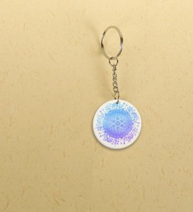Art of Balance: Printed Round Keychains Pack of 2