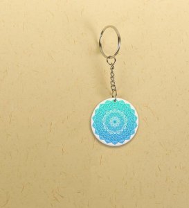 Sacred Circle: Printed Round Keychains Pack of 2