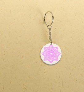 Circle of Calm: Printed Round Keychains Pack of 2