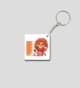 Charming Jungle King Printed Keychain