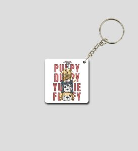 Doggo Squad Goals Printed Keychain