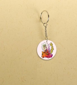 Smiling Sage: Printed Round Anime Keychains Pack of 2