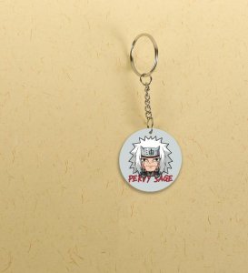 Mischief Unleashed: Printed Round Anime Keychains Pack of 2