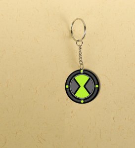 Intergalactic Glow Watch Design Printed Round Keychain Pack of 2