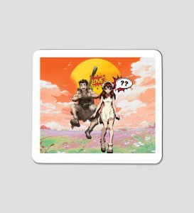 Playful Couple Adventure Printed Mousepad