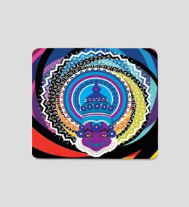 Psychedelic Warrior Art Printed Mousepad
