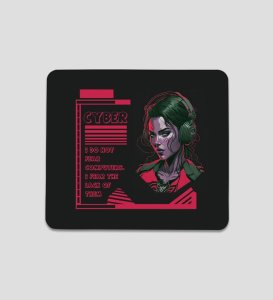 Neon Mindset: No Fear of Machines Printed MousePad