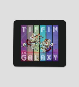 Tiffin in Orbit: Astronaut Lunchtime Galaxy Printed MousePad