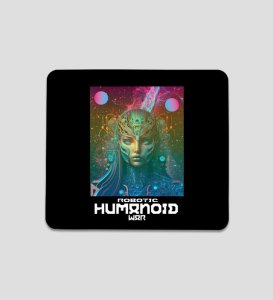Cyber Galaxy: Robotic Humanoid War Printed MousePad