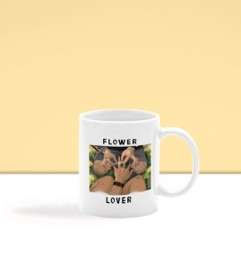 Flower Lover Moment Captured With Warmth Printed Coffee Mug 250ml