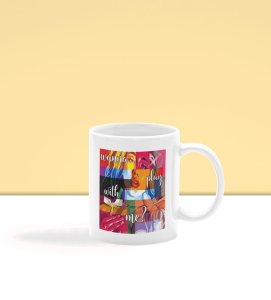Abstract Artistic Woman Portrait With Motivational Text Printed Coffee Mug 250ml