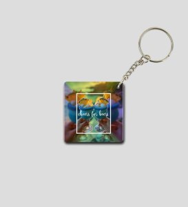 Tropical Fun and Cold Vibes Only Printed Keychain Pack of 2