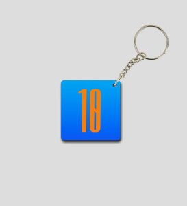 Inspired By Football Legend No.10 Printed Keychain Pack of 2