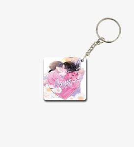 Sweet Affection in Pastels Printed Keychain Pack of 2