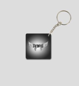 Hope Artwork on Printed Keychain Pack of 2