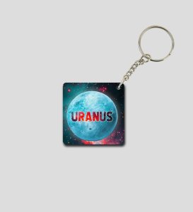 Contemporary Uranus Space Theme Printed Keychain Pack of 2