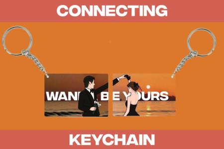Wanna Be Yours Romantic Couple Dance Printed Keychain Pack of 2