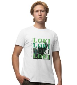 The Art of Illusion: Multi Layered Graphic Printed White T-Shirt