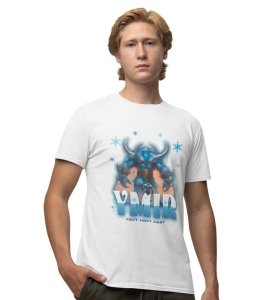 The Rise of Iceborn: Frost Realm Graphic Printed White T-Shirt