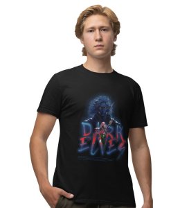 Born of Dusk: Enchanted Warrior Elves Graphic Printed Black T-Shirt