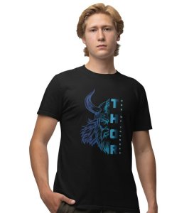 Hammer of the Storm: Bringer of Thunder Graphic Printed Black T-Shirt for Men