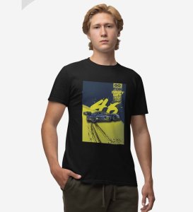 Drift & Grind : Get Some Dirt Graphic Printed Black T-Shirt