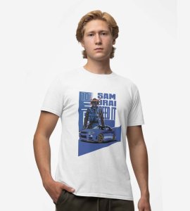 Samurai Rush : Blade of Speed Graphic Printed White T-Shirt