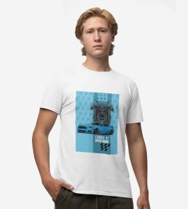 Chasing the Curse : Speed Demon Unleashed Graphic Printed White T-Shirt