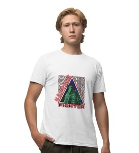 Urban Fighter : Rising Strong Against All Odds Graphic Printed White T-Shirt