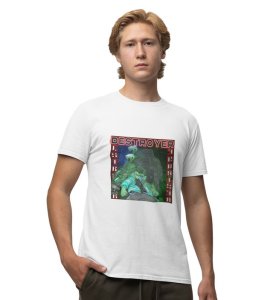 Chaos Bringer : Shaping Victory Through Fierce Courage Graphic Printed White T-Shirt