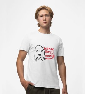 Rulebreaker Mode: Graphic Printed White T-Shirt