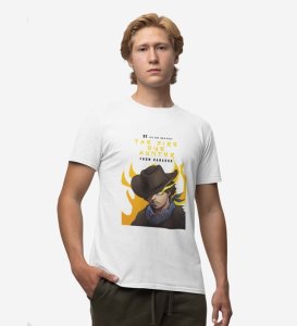 Dust and Roses: Graphic Printed White T-Shirt