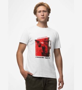 Western Spirit: Go Get Hat And Boots Graphic Printed White T-Shirt