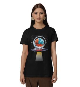 Parallel Conflict: US vs Earthlings Graphic Printed White T-Shirt